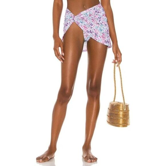 NWT Revolve x VDM Kylie Dragons Knot Swim Cover Up Skirt Medium - Picture 1 of 8